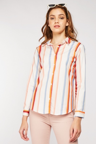 Multi Coloured Striped Shirt