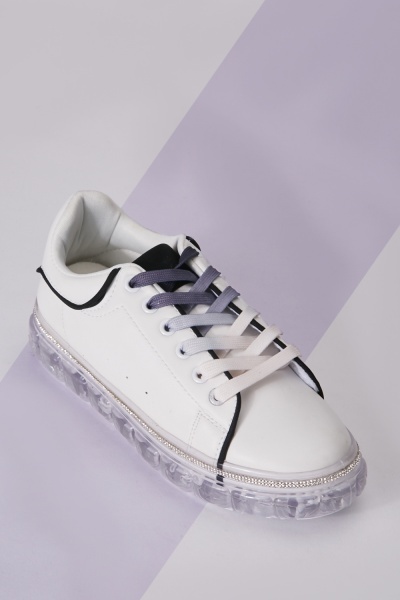 Transparent Encrusted Platform Trainers