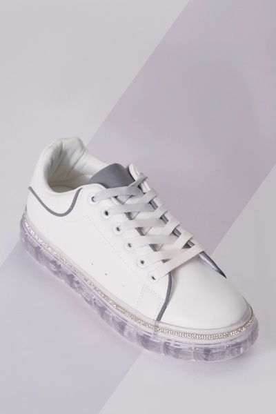 Transparent Encrusted Platform Trainers