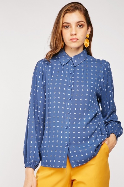 Printed Buttoned Up Shirt