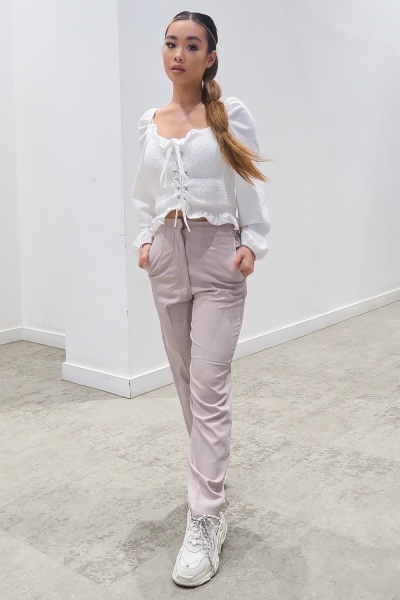 High Waist Tapered Trousers