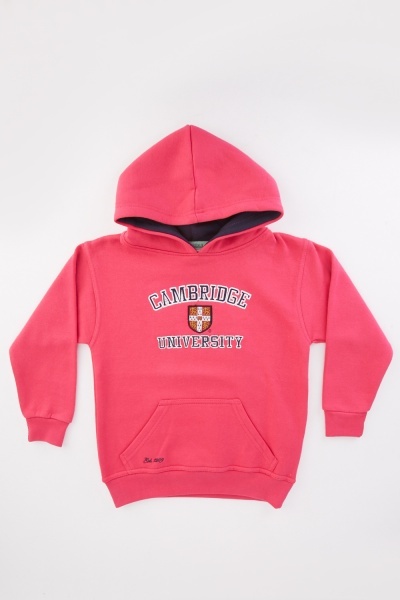 Embroidered Logo Kids Hoodie