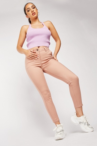 Mid Rise Skinny Fit Trousers