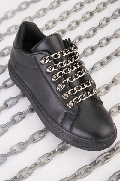 Curb Chain Trim Sneakers