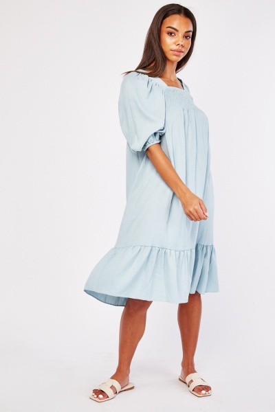 Elasticated Bodice Tunic Dress