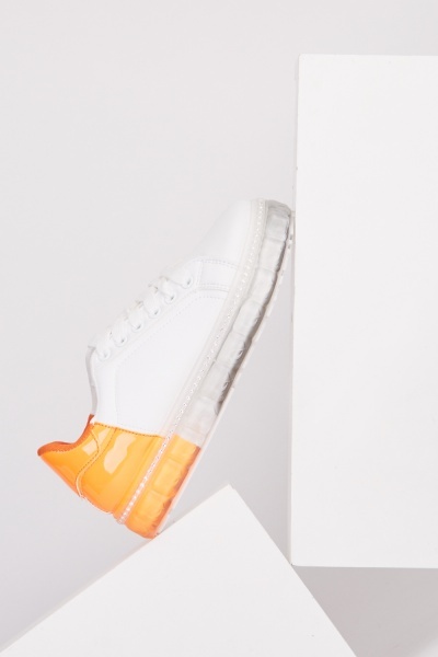 Encrusted Trim Contrasted Trainers