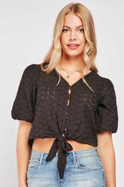 Anglaise Broderie Cotton Blouse