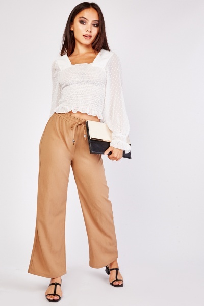 Elasticated Tie Up Trousers