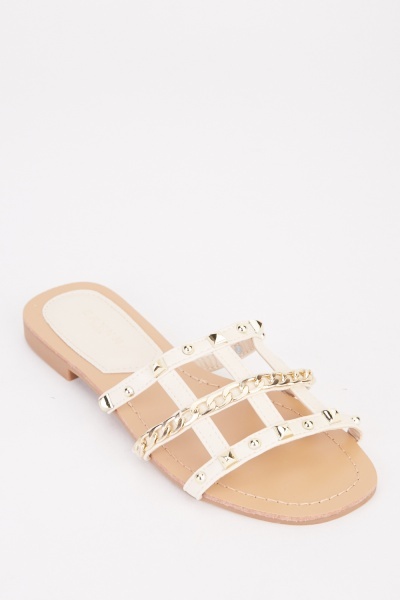 Studded Curb Chain Slides