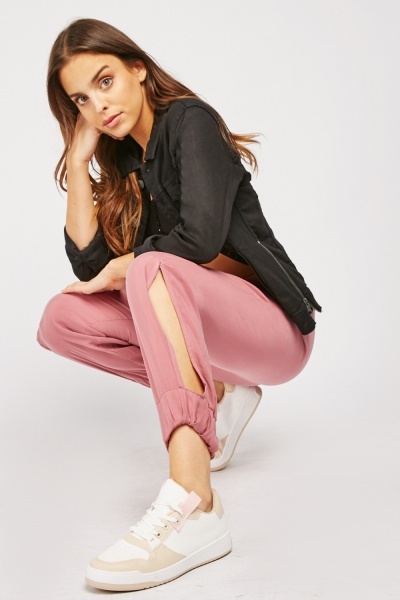 Side Slit Detail Trousers