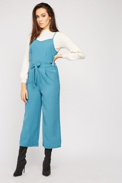 Strappy Waist Belted Jumpsuit