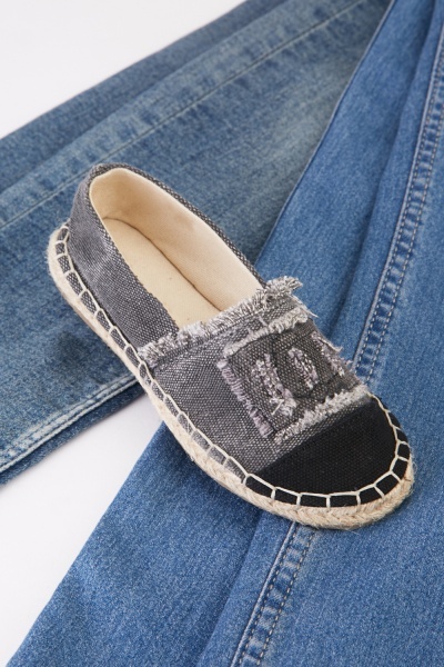 Distressed Kids Espadrille Shoes