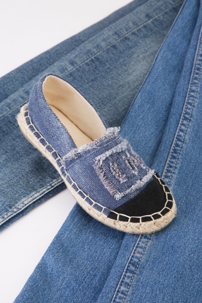 Distressed Kids Espadrille Shoes