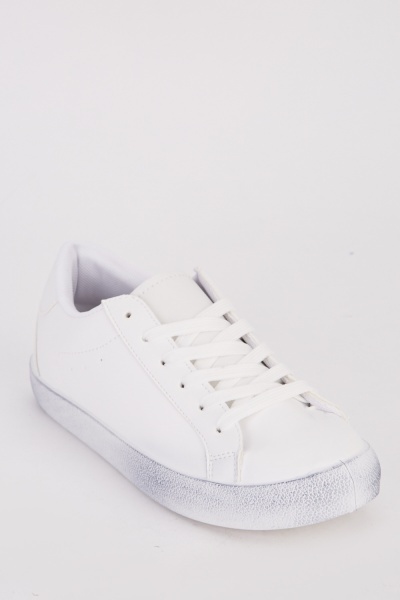 Contrasted Sole Casual Plimsolls
