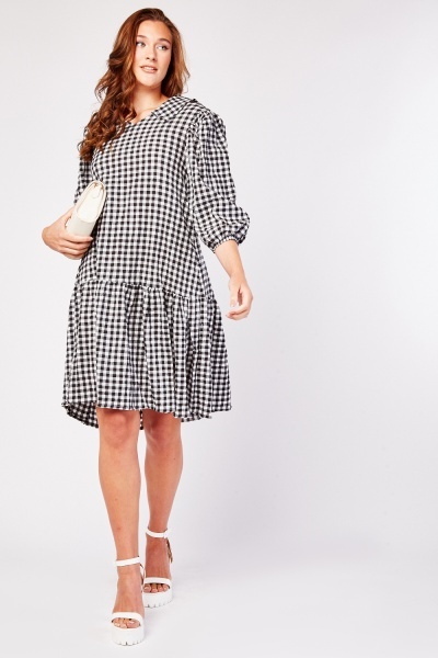 Johnny Collared Gingham Print Dress