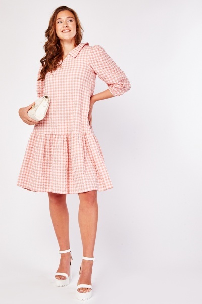 Johnny Collared Gingham Print Dress