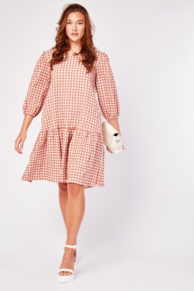 Johnny Collared Gingham Print Dress