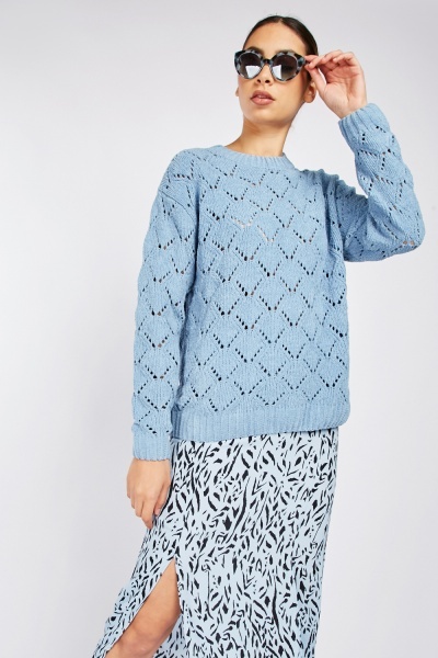 Pointelle Knit Jumper