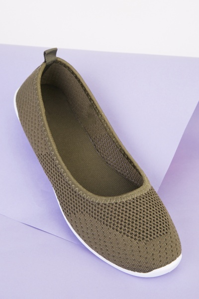 Perforated Slip On Plimsolls