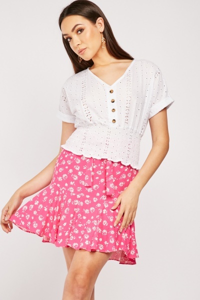 Ditsy Floral Mini Rara Skirt