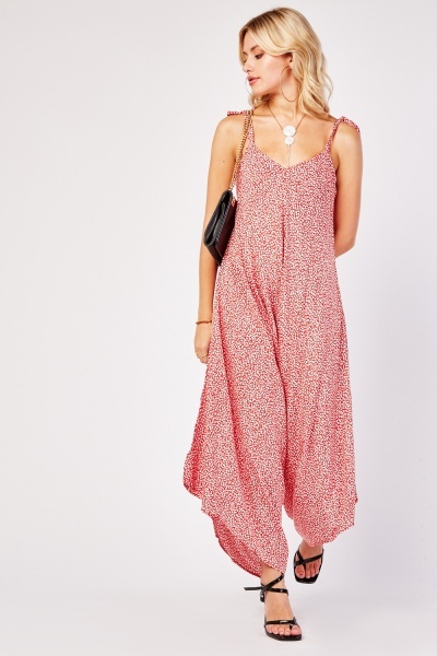 Ditsy Floral Palazzo Jumpsuit