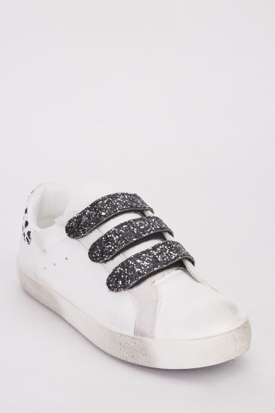 Glittery Strap Contrasted Trainers