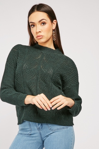 Speckled Cable Knit Jumper