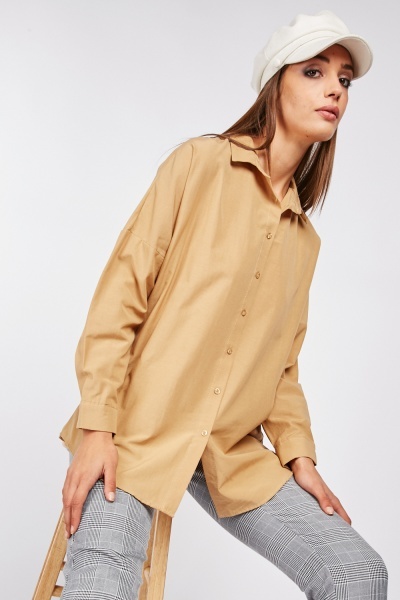 Button Up Plain Shirt