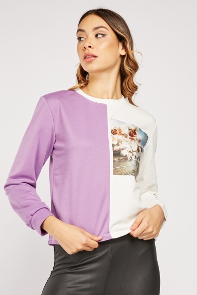 Fashion Photography Print Sweatshirt