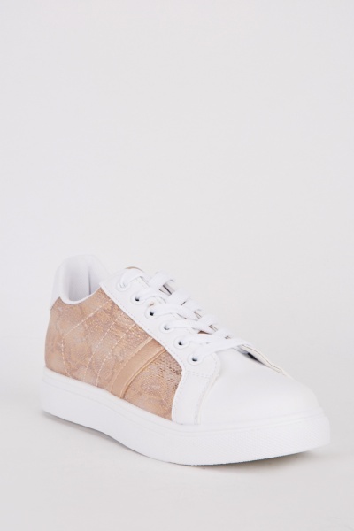 Mesh Insert Contrasted Trainers