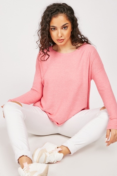 Long Sleeve Cotton Knit Sweater