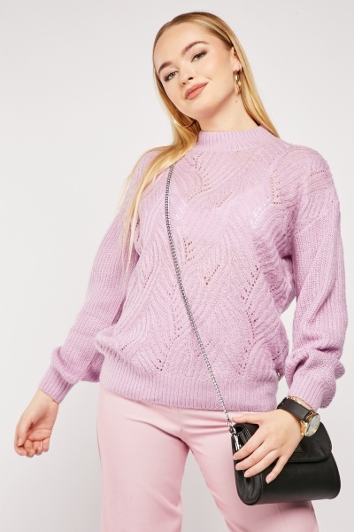 Loose Knit Pattern Jumper