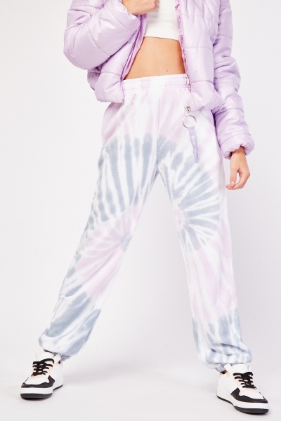Tie Dye Elasticated Ankle Cuff Joggers
