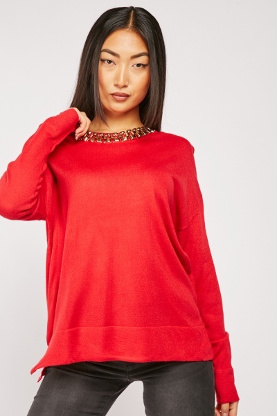 Dropped Shoulder Casual Knit Top