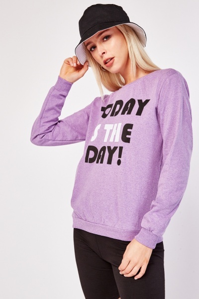 Statement Printed Casual Sweater