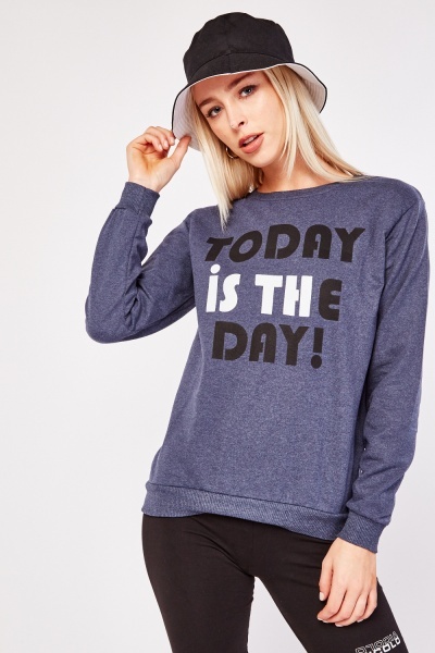 Statement Printed Casual Sweater