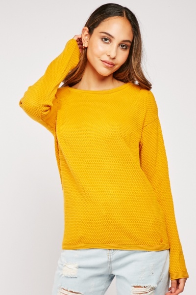 Bobble Textured Knitted Jumper