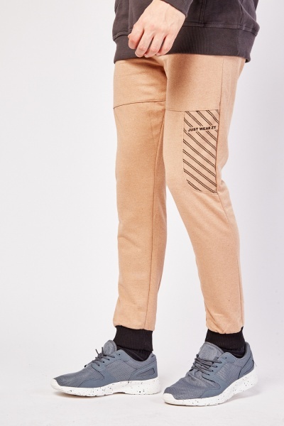 Side Printed Super Slim Fit Mens Joggers