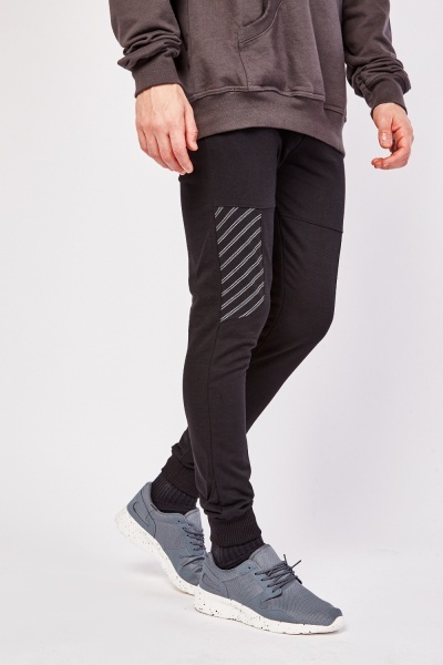 Side Printed Super Slim Fit Mens Joggers