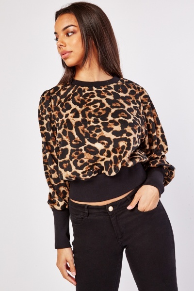 Leopard Print Sweatshirt