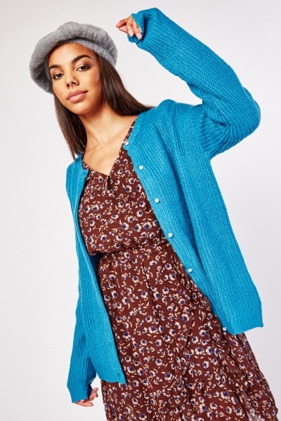 Button Front Knitted Cardigan