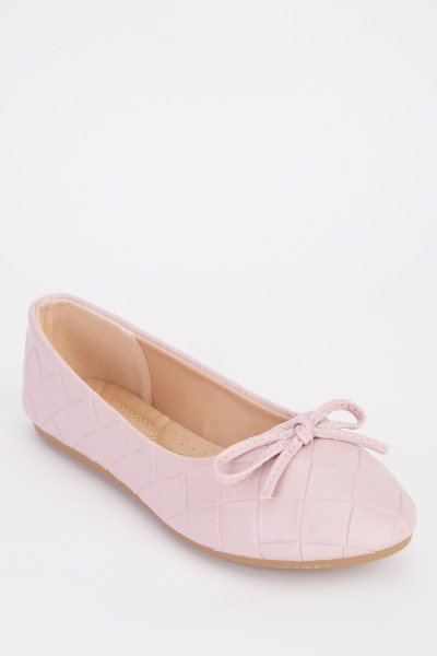 Quilted Flat Ballet Pumps