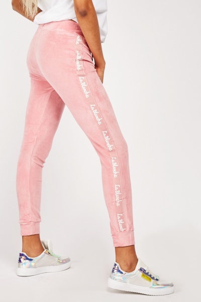 Graphic Side Logo Velveteen Joggers