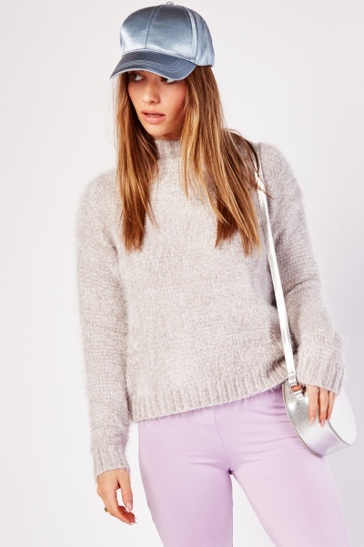 Long Sleeve Eyelash Knit Jumper