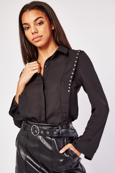 Studded Trim Shirt