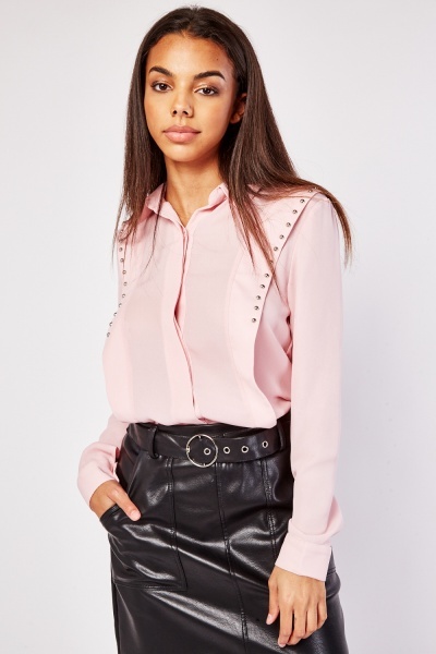 Studded Trim Shirt