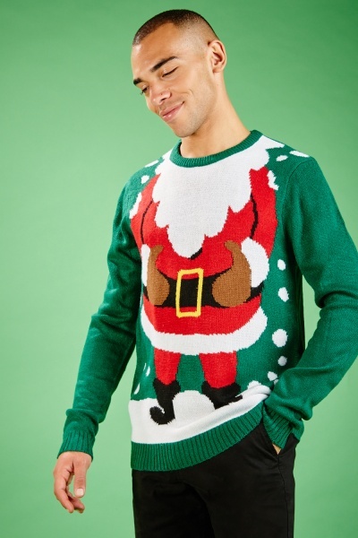 Santa Mens Christmas Jumper