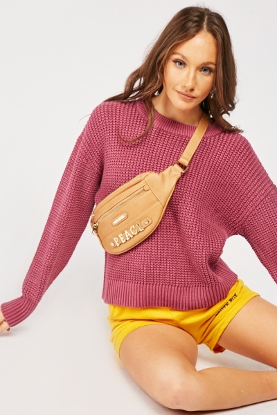 Textured Cotton Knit Jumper