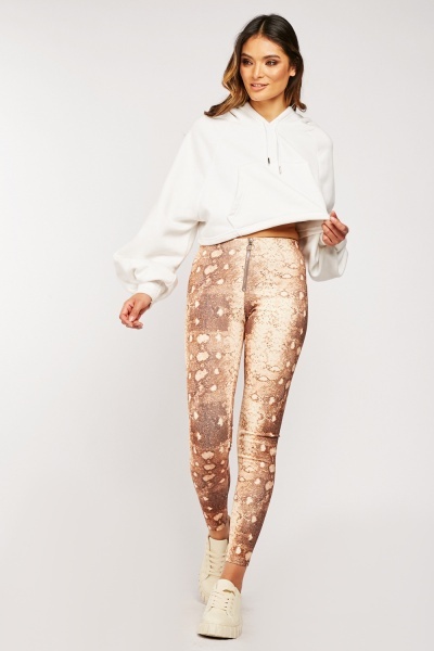 Image of Python Skin Print Trousers