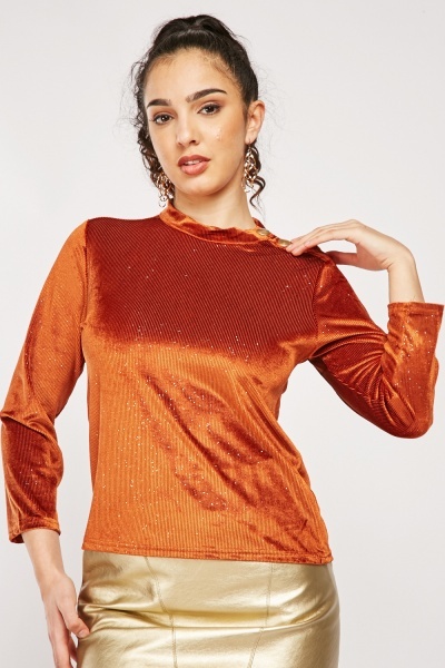 Shimmery Corduroy Blouse